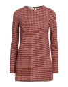 Siyu Woman T-shirt Orange Size 10 Viscose, Elastane