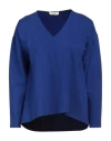 Siyu Woman Top Blue Size 4 Viscose, Polyamide, Elastane In Blue