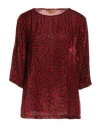 Siyu Woman Top Brick Size 10 Viscose, Silk