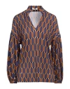 Siyu Woman Top Brown Size 4 Viscose, Polyamide In Brown