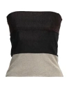 Siyu Woman Top Brown Size 6 Viscose, Metallic Fiber, Polyester In Brown