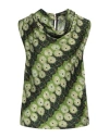 Siyu Woman Top Green Size 4 Viscose In Green