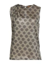 Siyu Woman Top Military Green Size 4 Viscose, Polyamide, Polyester