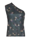 Siyu Woman Top Slate Blue Size 4 Polyamide, Elastane, Metallic Fiber