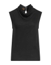 Siyu Woman Top Charcoal Size 6 Viscose, Polyamide, Polyester In Grey