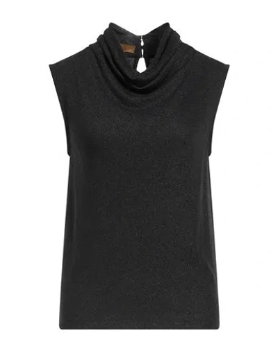 Siyu Woman Top Charcoal Size 6 Viscose, Polyamide, Polyester In Grey