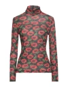 Siyu Woman Turtleneck Black Size 4 Wool, Polyamide