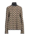 Siyu Woman Turtleneck Grey Size 6 Polyamide, Metallic Polyester In Grey