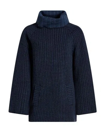 Siyu Woman Turtleneck Midnight Blue Size 4 Merino Wool