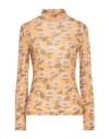 Siyu Woman Turtleneck Mustard Size 2 Wool, Polyamide In Yellow