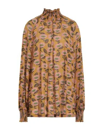 Siyu Woman Turtleneck Marigold Size 4 Wool, Polyamide In Yellow
