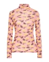 Siyu Woman Turtleneck Pink Size 4 Wool, Polyamide