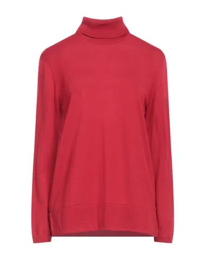 Siyu Woman Turtleneck Red Size 4 Merino Wool