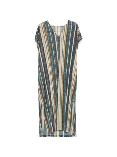 Siyu Zoe Striped Kaftan Dress In Multi