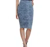 Sj Style Sleeveless Dress In Black & Denim In Multi