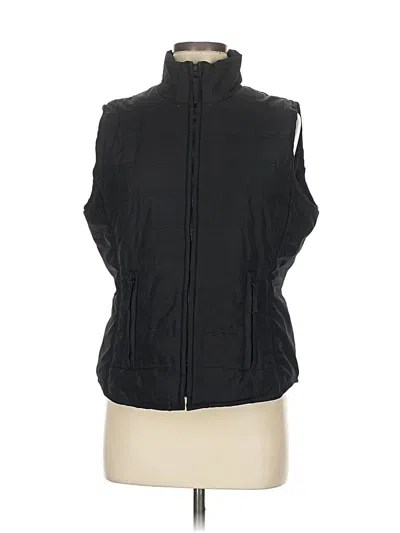 Pre-owned Sjb Active By St. John's Bay Cardigan Sweater In Black