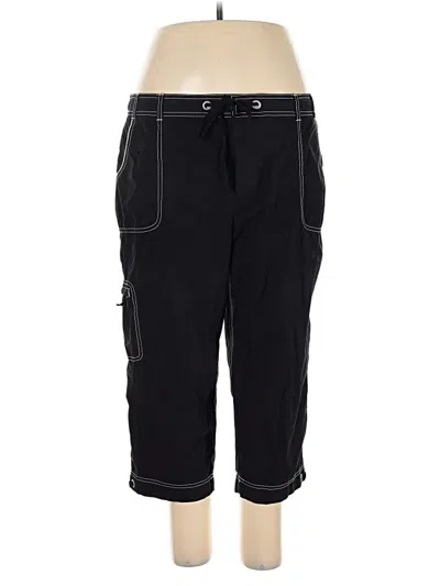 Pre-owned Sjb Active By St. John's Bay Cargo Pants In Black