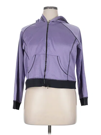 Pre-owned Sjb Active By St. John's Bay Track Jacket In Purple