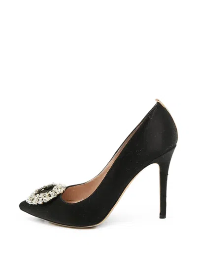 Pre-owned Sjp By Sarah Jessica Parker Amira Crystal-embellished Pumps In Black