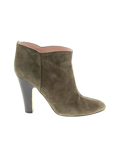 Pre-owned Sjp By Sarah Jessica Parker Ankle Boots In Green