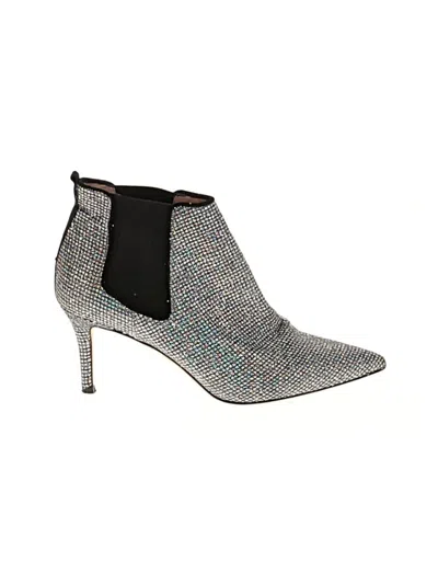 Pre-owned Sjp By Sarah Jessica Parker Ankle Boots In Silver