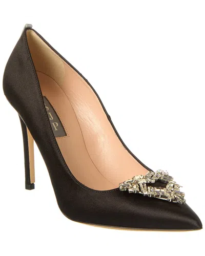 Sjp By Sarah Jessica Parker Ola 100 Satin Pump In Black