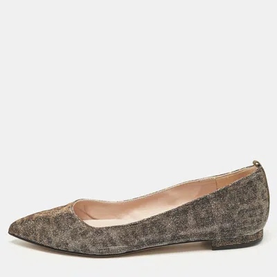 Sjp Sarah Jessica Parker Gold Glitter Ballet Flats In Brown