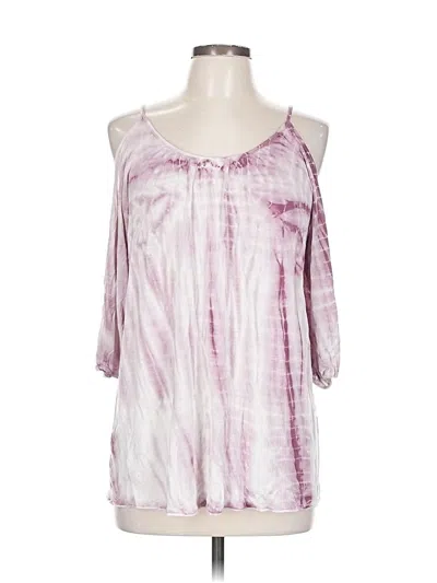 Pre-owned Sjs 3/4 Sleeve Blouse In Pink
