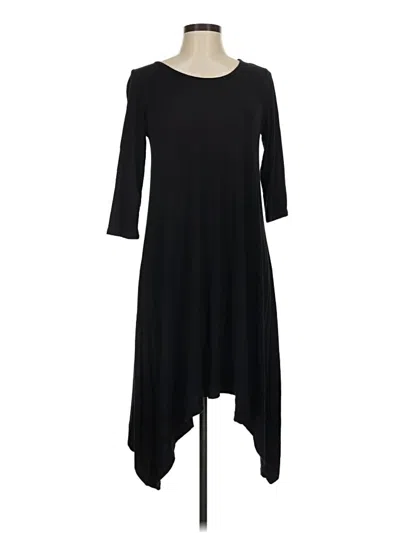 Pre-owned Sjs Casual Dress In Black