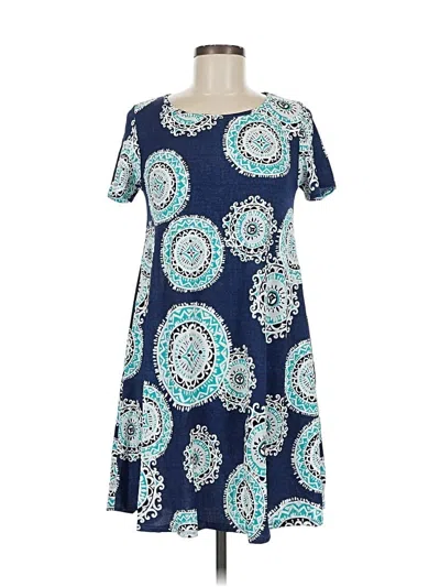 Pre-owned Sjs Casual Dress In Blue