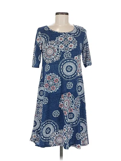 Pre-owned Sjs Casual Dress In Blue