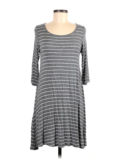 Pre-owned Sjs Casual Dress In Gray