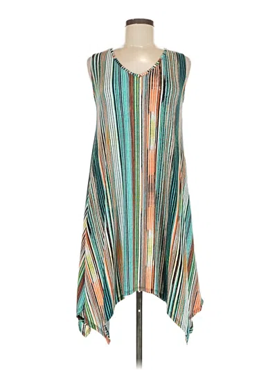 Pre-owned Sjs Casual Dress In Green