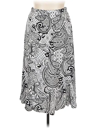 Pre-owned Sjs Casual Skirt In Silver