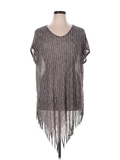 Pre-owned Sjs Short Sleeve Blouse In Gray