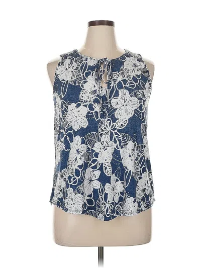 Pre-owned Sjs Sleeveless Blouse In Blue