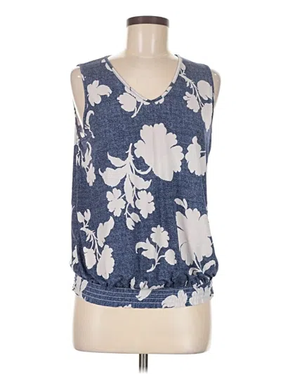 Pre-owned Sjs Sleeveless Blouse In Blue