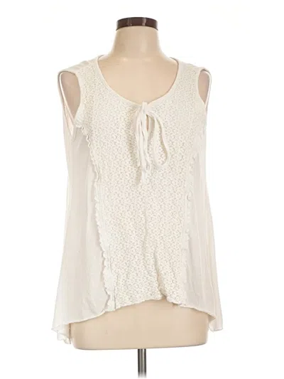Pre-owned Sjs Sleeveless Blouse In Ivory