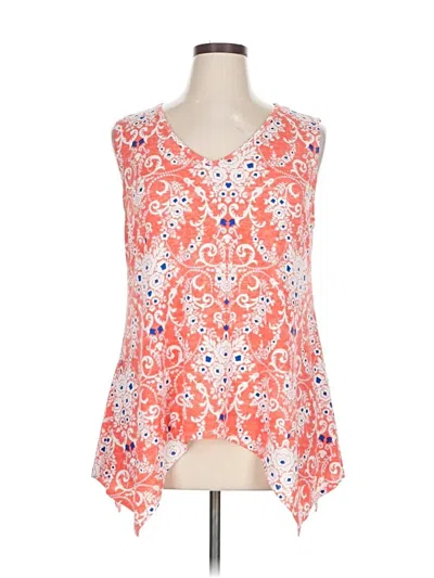 Pre-owned Sjs Sleeveless Blouse In Orange