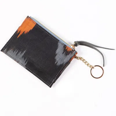 Sjw Bags London Women's Blue / Yellow Ikat Mini Wallet - Blue Yellow & Orange In Multi