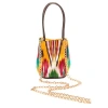 Sjw Bags London Women's Bonbon Ikat Bag In Black/brown/yellow