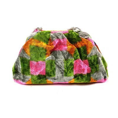 Sjw Bags London Women's Green / Pink / Purple Victoria Ikat Multicolour Bag - Green, Pink, Grey, Orange