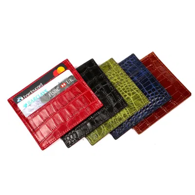 Sjw Bags London Women's Laurent Leather Cardholders/wallets - Red