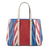 Sjw Bags London Women's Lord's Ikat Bag In Beige/black/blue/gray/red