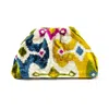 Sjw Bags London Women's Neutrals / Blue / Yellow Victoria Ikat Multicolour Bag - Royal Blue, Yellow, Beige, Green, P