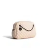 Sjw Bags London Women's Neutrals Carlton Vegan Leather Quilted Handbag In Creme In Black
