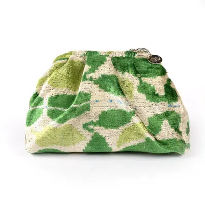 Sjw Bags London Women's Neutrals / Green / White Victoria Ikat Multicolour Bag - Green, Cream