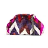 Sjw Bags London Women's Neutrals / Pink / Purple Victoria Ikat Bag Purple, Fuschia, Cream In Multi