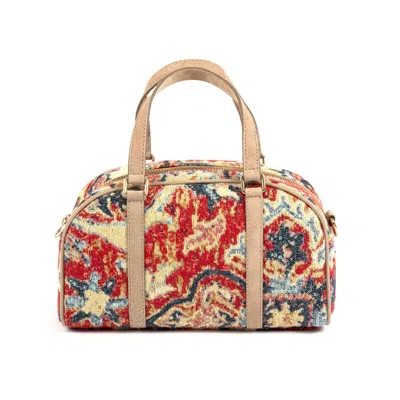 Sjw Bags London Women's Neutrals / Red Mary Mini Duffle Bag