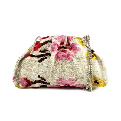 Sjw Bags London Women's Neutrals Victoria Ikat Multicolour Bag - Pink / Yellow / Beige